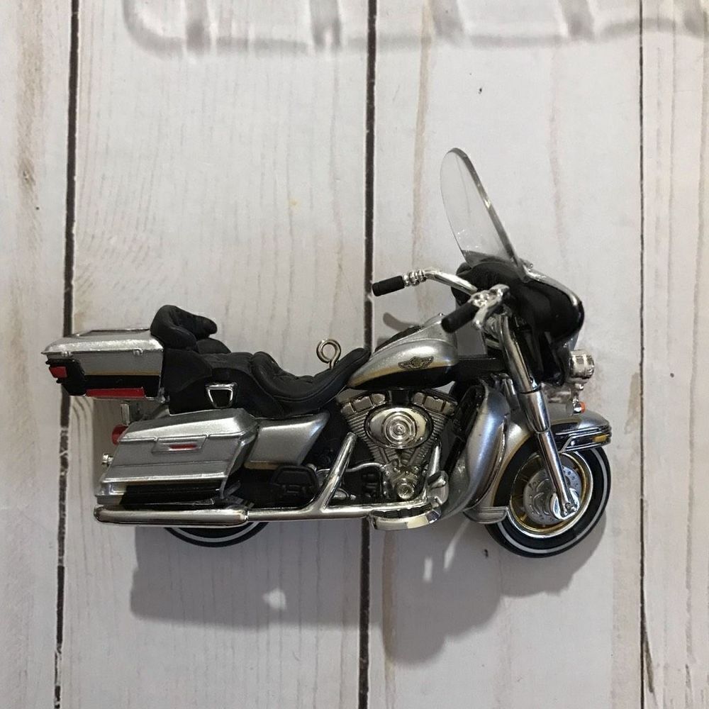 Hallmark Harley Davidson motorcycle ornament box collectible 100th anniversary